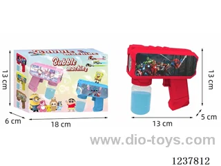 Automatic bubble gun with light not included battery