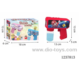 Automatic bubble gun with light not included battery