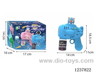 Automatic bubble gun with light not included battery
