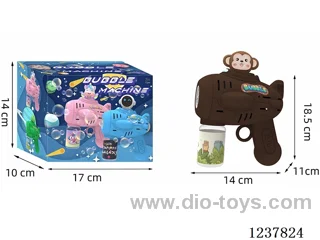 Automatic bubble gun with light not included battery