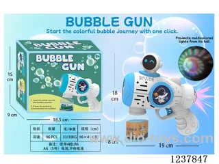 Automatic bubble gun with light/projection not included battery