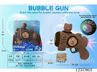 Automatic bubble gun with light/projection not included battery
