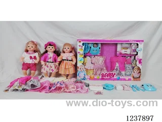 16-inch doll with drinking and urination functions / English IC / 6 random outfits + accessories