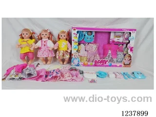 16-inch doll with drinking and urination functions / English IC / 6 random outfits + accessories