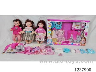 16-inch doll with drinking and urination functions / English IC / 6 random outfits + accessories