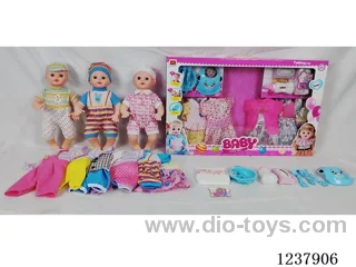 16-inch doll with drinking and urination functions / English IC / 6 random outfits + accessories