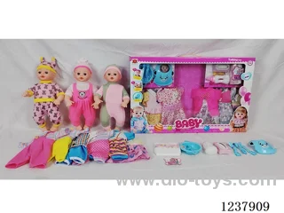 16-inch doll with drinking and urination functions / English IC / 6 random outfits + accessories