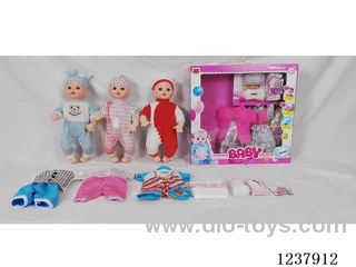 16-inch doll with drinking and urination functions / English IC / 3 random outfits + accessories