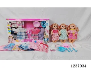 14-inch doll with drinking and urination functions / English IC / 6 random outfits + accessories