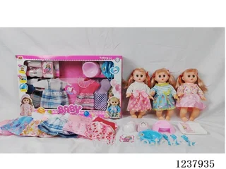 14-inch doll with drinking and urination functions / English IC / 6 random outfits + accessories