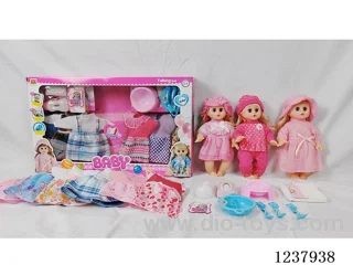 14-inch doll with drinking and urination functions / English IC / 6 random outfits + accessories