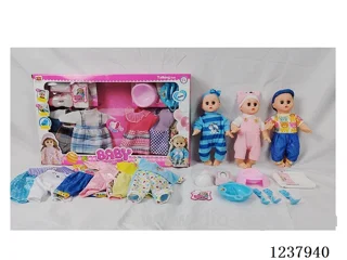 14-inch doll with drinking and urination functions / English IC / 6 random outfits + accessories