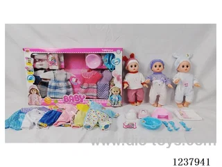 14-inch doll with drinking and urination functions / English IC / 6 random outfits + accessories