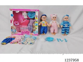 14-inch doll with drinking and urination functions / English IC / Accessories + 3 random outfits