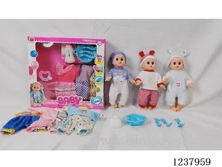 14-inch doll with drinking and urination functions / English IC / Accessories + 3 random outfits