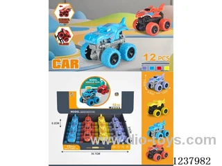 12PCS 4WD inertia car