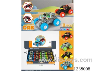 8PCS big inertia car