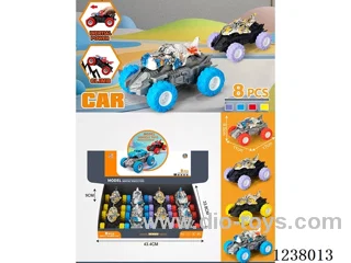 8PCS big inertia car