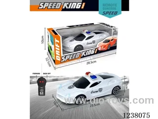1:18 2ch RC police car with light not included battery