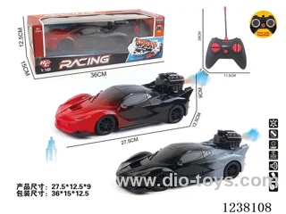 5ch RC Car with light/spray 1:16 (2 colors mixed) not included battery