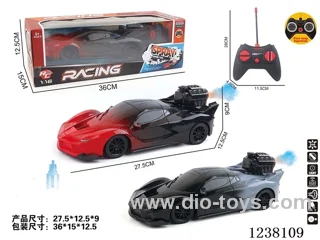 5ch RC Car with light/spray 1:16 (2 colors mixed) included battery