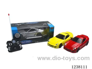 1:16 4ch RC car with lights not included battery 3 colors