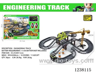 B/O engineering track car 129PCS