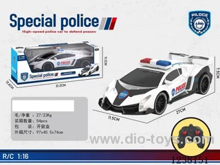 1:16 4ch RC police car not included battery