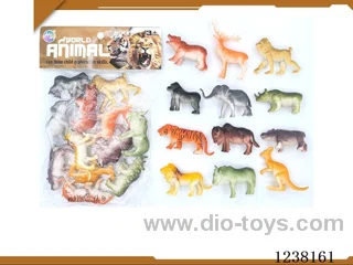 12pcs 3 inch animal set