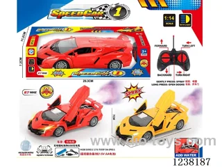 6ch Lamborghini RC Car with light/spray included battery