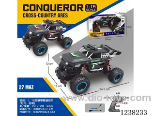 5ch 1:16 climbing RC car (lights, included battery)