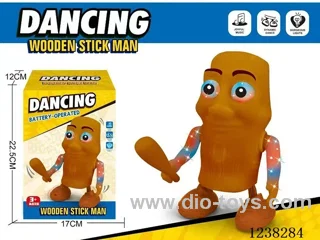 B/O dancing wooden stick man W L/M
