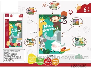Baby educational cloth book -6 pages