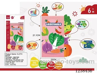 Baby educational cloth book -6 pages