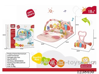 2 in 1 baby Pedal piano /trolley with music