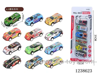 6.8CM pull back car set 6PCS