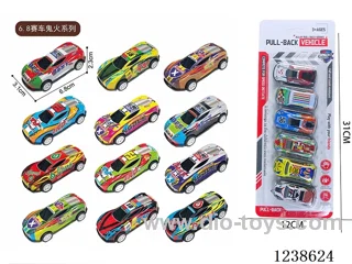 6.8CM pull back car set 6PCS