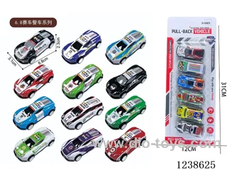 6.8CM pull back car set 6PCS