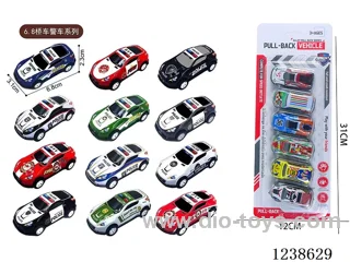 6.8CM pull back car set 6PCS