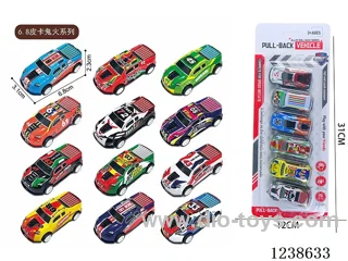6.8CM pull back car set 6PCS