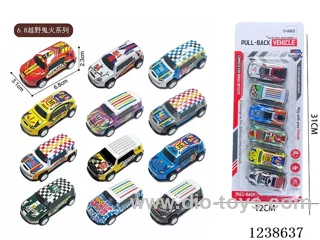6.8CM pull back car set 6PCS