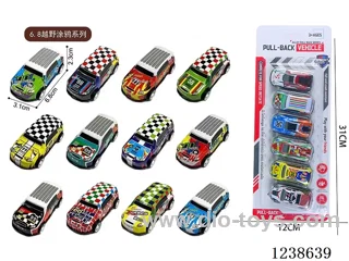 6.8CM pull back car set 6PCS