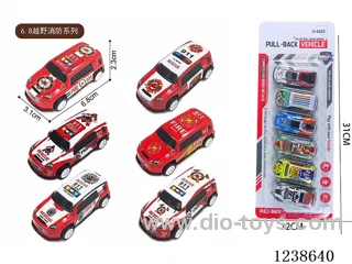 6.8CM pull back car set 6PCS