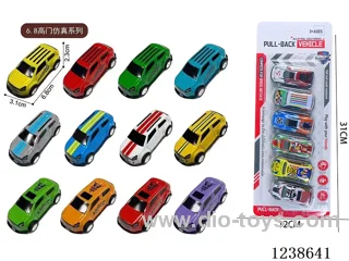 6.8CM pull back car set 6PCS