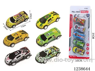 7.2CM pull back car set mixed 5PCS