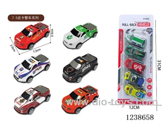 7.5CM pull back car set 5PCS