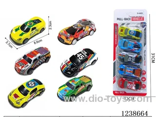 8.6CM pull back car set mixed 5PCS