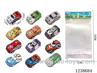 4.8CM pull back car set mixed