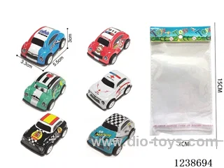 5.5CM pull back car set mixed