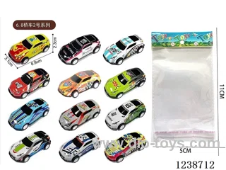 6.8CM pull back car set